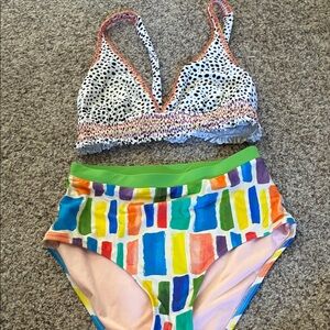 Anthropologie Multicolor Bikini Set
